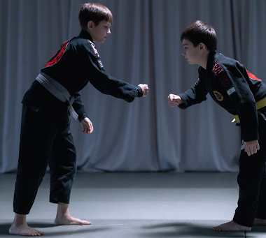 Practicing Brazilian Jiu Jitsu